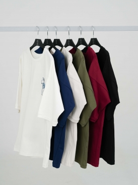 تیشرت رادین رنگ سبز سرخابی سرمه ای سفید کرم مشکی