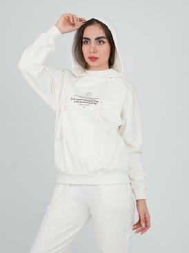 هودی آبتین رنگ سرمه ای سفید کرم مشکی ملانژ 