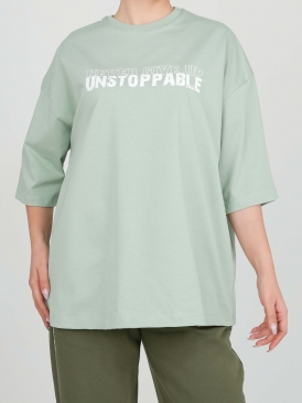 تیشرت ساناز طرح تکست رنگ آبی سبز روشن صورتی کرم مشکی 