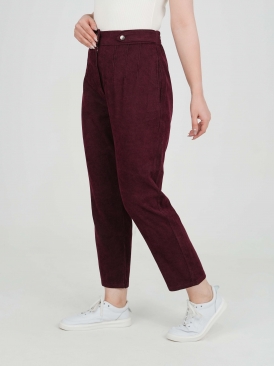 شلوار آنا رنگ سرمه ای زرشکی 