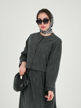 کت کیانا رنگ ذغالی سرمه ای قهوه ای نسکافه ای 