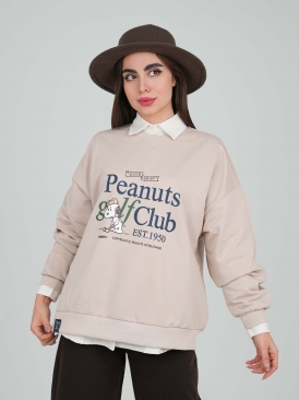 بلوز اسنوپی رنگ زرشکی طرح تکست _سرمه ای _ زرشکی طرح اسنوپی _کرم _سرمه ای