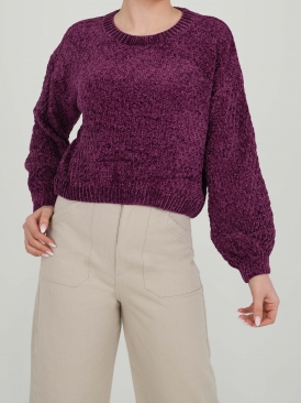 بلوز بافت ستاره‌ای رنگ بنفش خردلی سبز یشمی صورتی فیلی مشکی