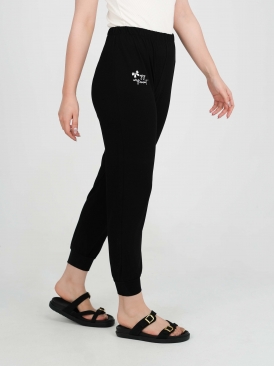 شلوار ارغوان طرح پاپیون رنگ مشکی کرم سرخابی 