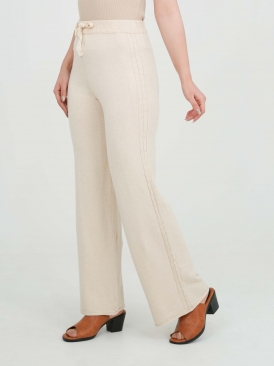 شلوار گلریز رنگ کرم مشکی نسکافه ای 