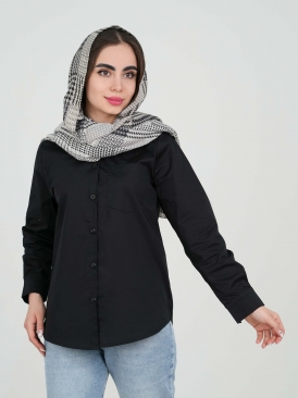 شومیز زنانه پرستو سفید مشکی