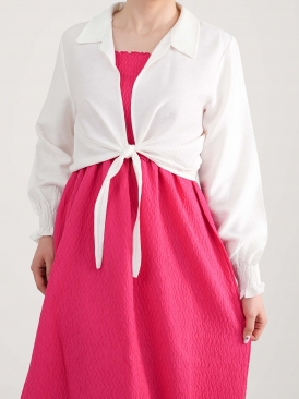 کت رویه سامیه سفید مشکی کرم