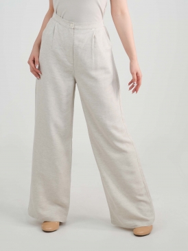 شلوار مارسا رنگ کرم طوسی استخوانی