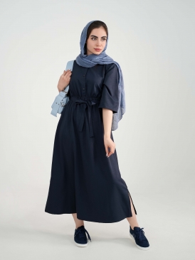 پیراهن سیما رنگ سرمه ای شکلاتی قهوه ای کرم مشکی 